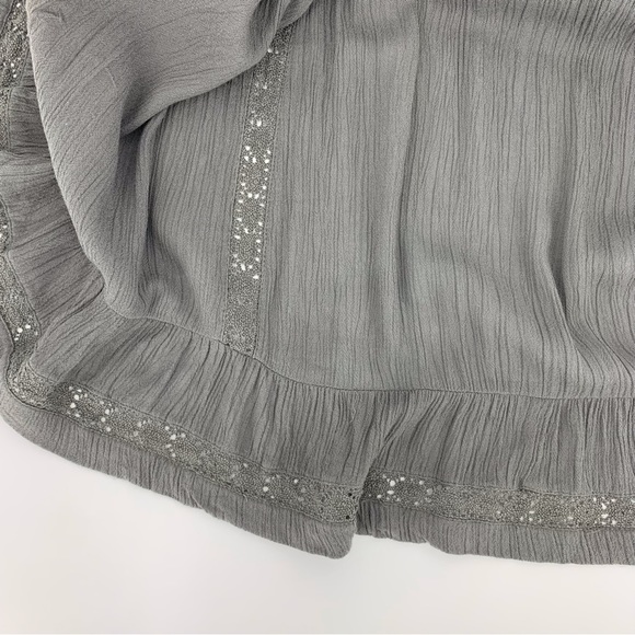 Only Khaki Khloe Plissé Lined Short Circle Skirt, EU 36/US 4 - Picture 14 of 16